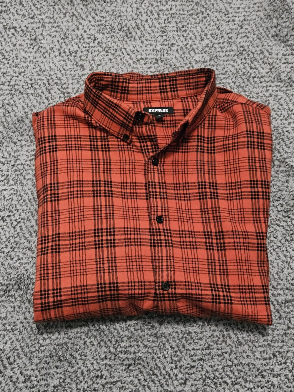 Sale: Men's Express Plaid Flannel Shirt - XL